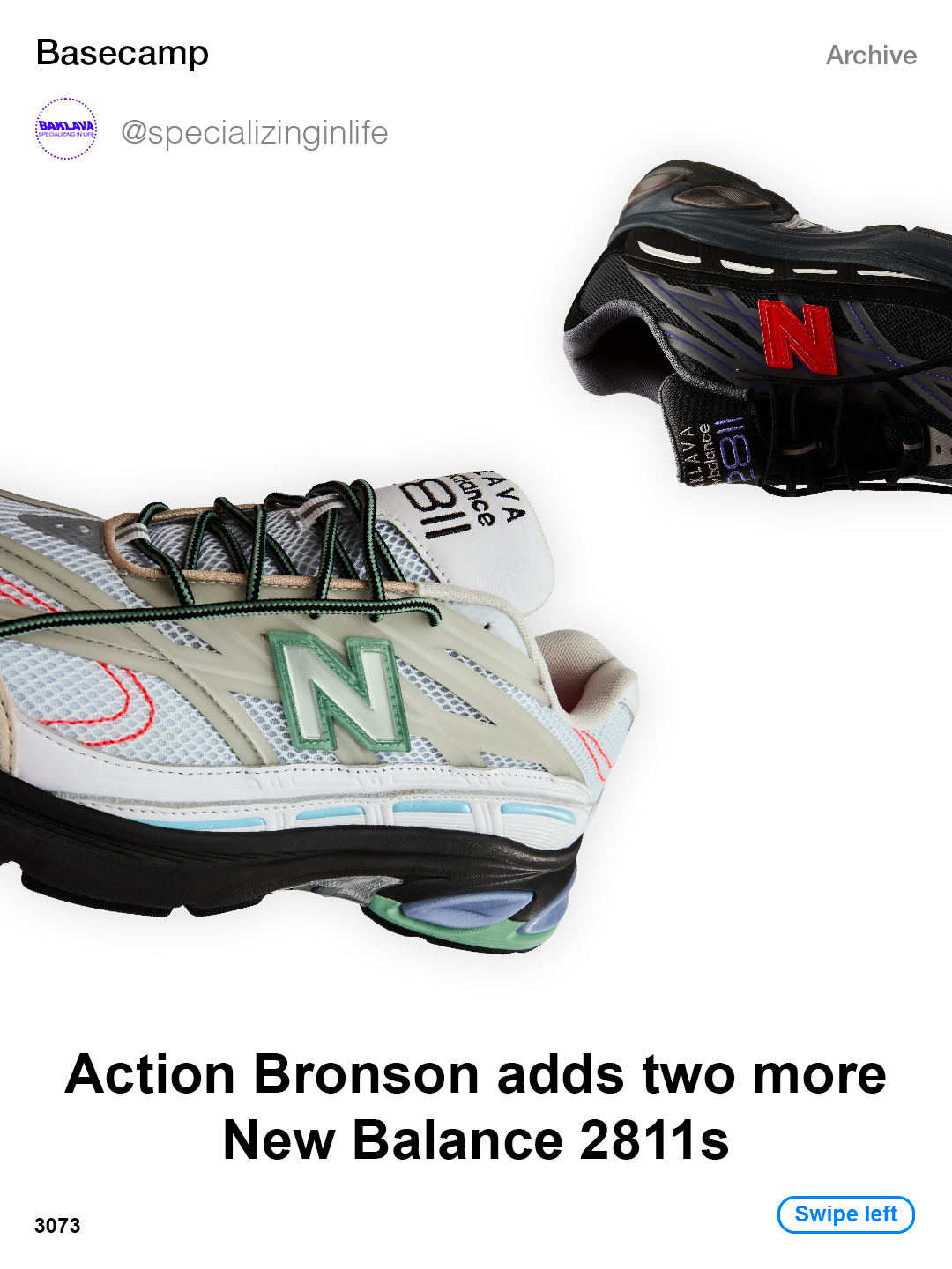 Action Bronson adds two more New Balance 2811s